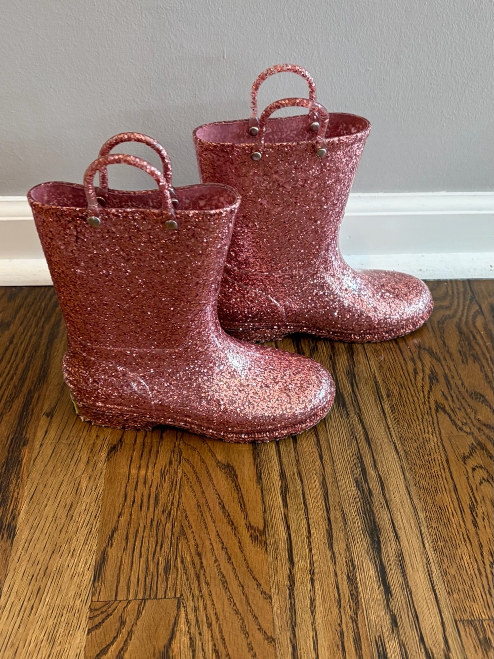 Western Chief Pink Glitter Kids Rain & Snow Boots